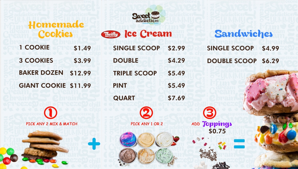 Menu 1 Sweet addiction